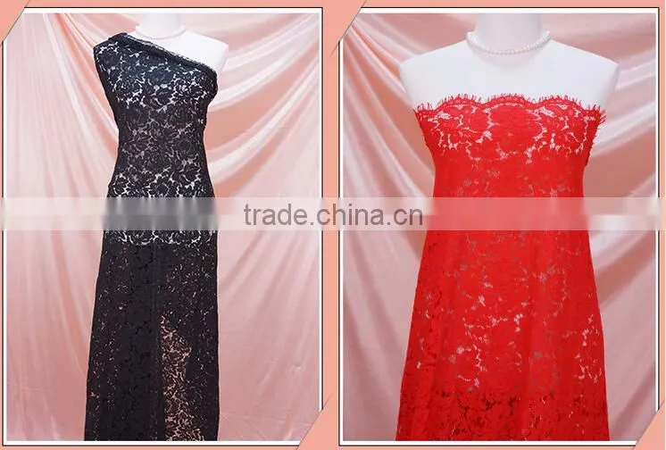 red/white fabric lace