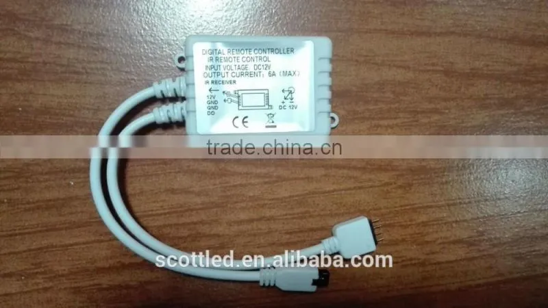 DC12V input 24 key wireless IR rgb led remote controller
