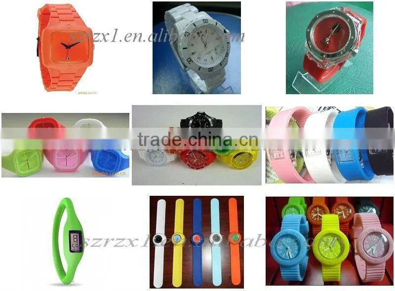 2013 square silicone watch