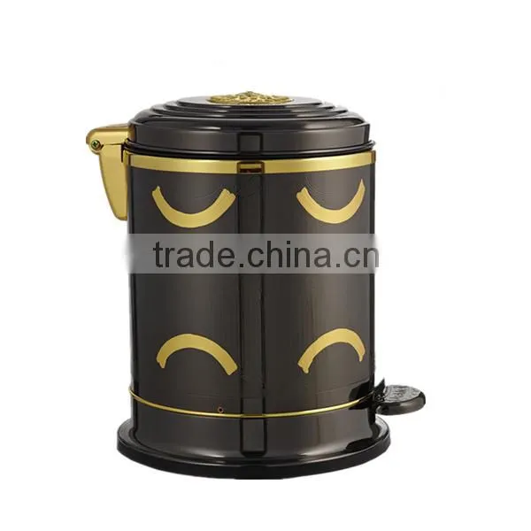 6L waste bin container price/small trash bin/metal garbage bin