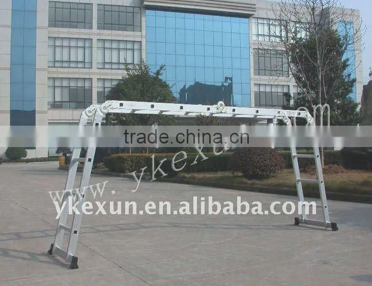 Aluminium folding combination ladder with EN131 standard