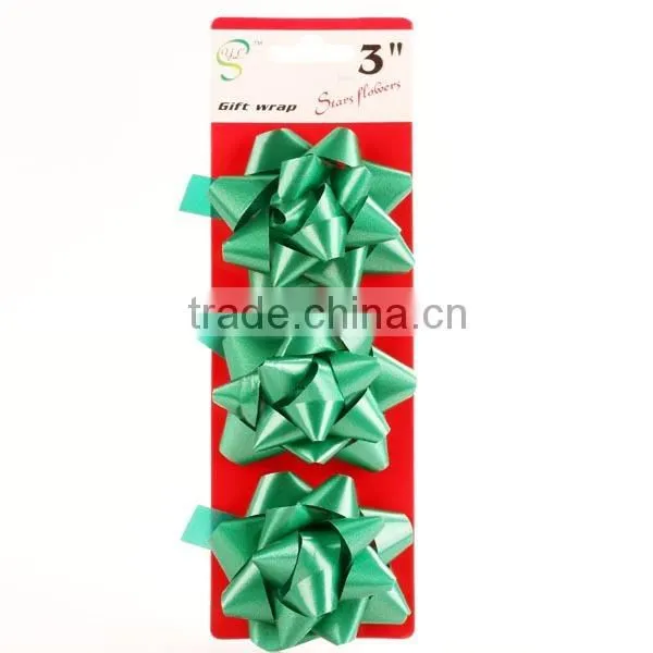 New design hot sale decoration flower star gift ribbon star bow