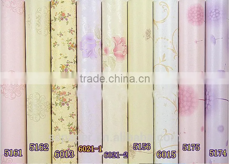 Dandelion pink self adhesive diy kuching wallpaper