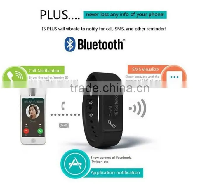 i5 plus smart bracelet Wireless charge Bluetooth smart
