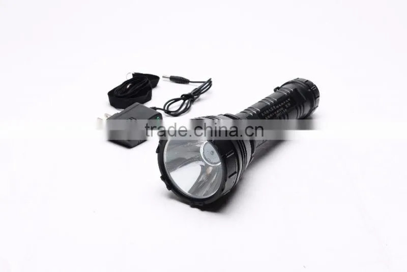 most powerful led flashlight for hunting camping led torch light 8w rechargeable lithium battery led flashlight