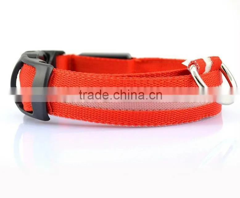 led pet collar,flashing led dog training collar and leash