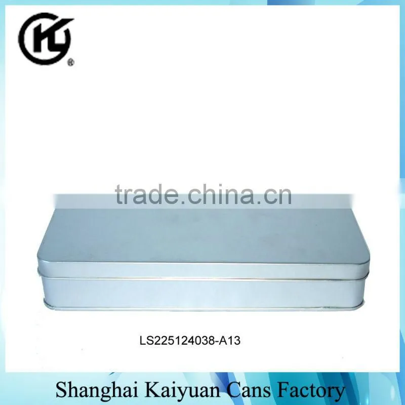 High Quality Rectangular Perfume Cookies Gift Tin Can Box
