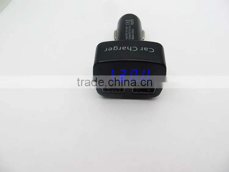 LED voltmeter for car lighter plug, 12V