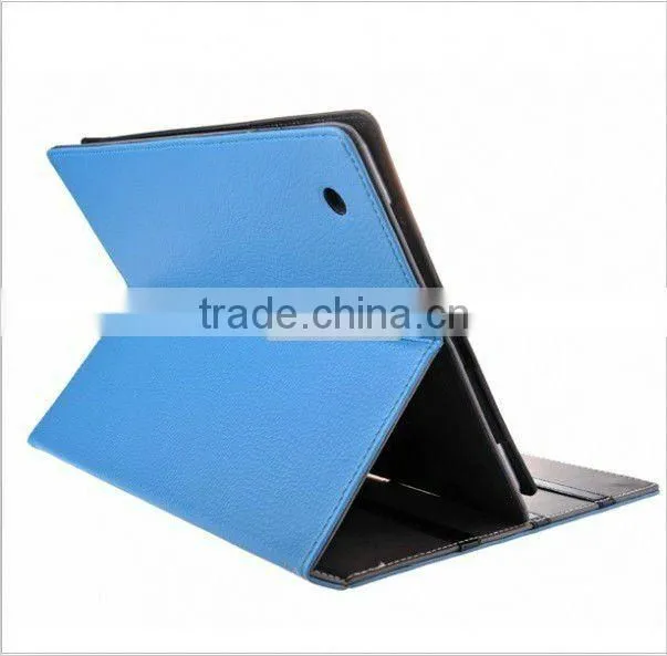 Super-thin Genuine Leather Protective Case With Wake-up Function Compatible For iPad2 (leather case for p1010/leather case)