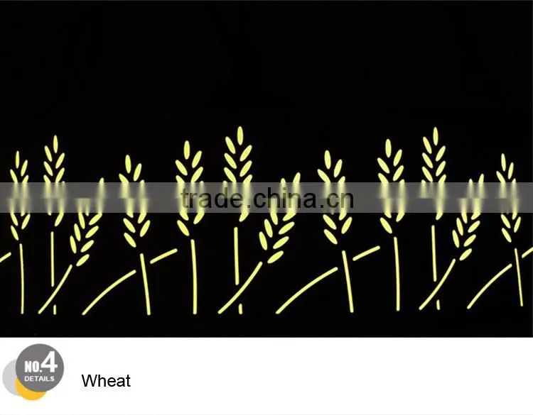 Hollow Out Wheat LED Ceiling Lamp 220V Round Modern Ceiling Light