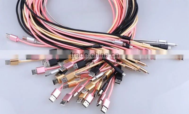 2016 new product 2 in 1 usb data cable one head for ios and Android
