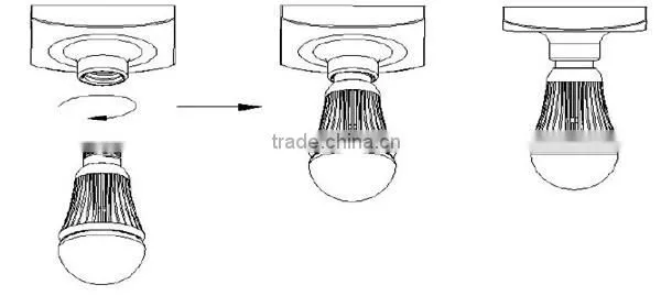 LED bulb manufacturer 5W 7W indoor LED bulb led bulb Equare to 60W incandescent lamp
