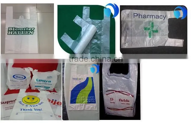 HDPE t-shirt bag for food packing