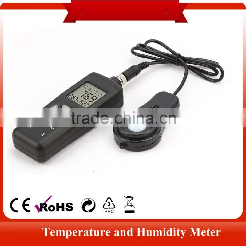 3-in-1 digital lux meter light sensor handheld with temperature and humidity TL-601