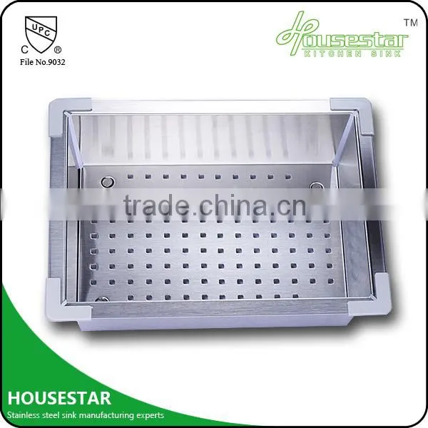 China Manufacture new style housestar kitchen sink factory price stainless steel colander made in China sink colander