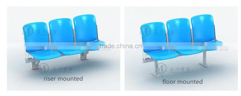 Athens foldable stadium chair cushion wall mounted seat