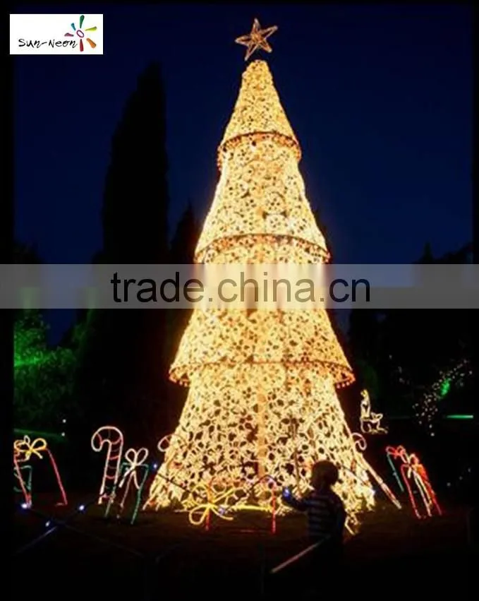 Fantasitc light up cones beautiful wire decorative cone tree shining led christmas cone shape light with smart design