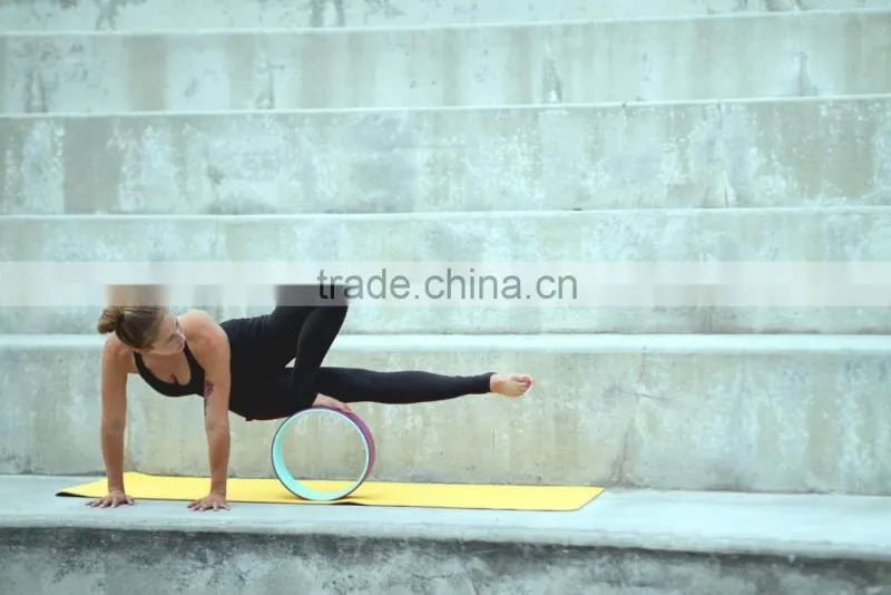 High Quality Fitness PC Yoga Wheel, TPE Yoga Wheel