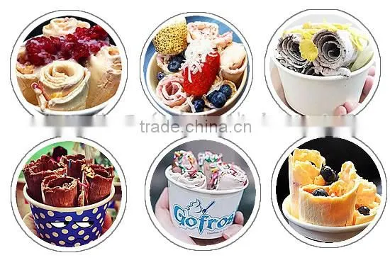 1DA1 Special Big Square Pot 600*600mm Thai Fried ice cream Roll Machine for sale