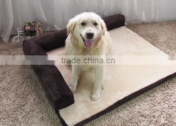 High quality corduroy luxury pet dog bed wholesale