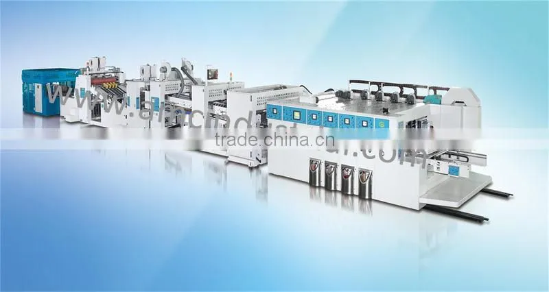 Flexo Printer Slotter with Folder Gluer Counter Ejector