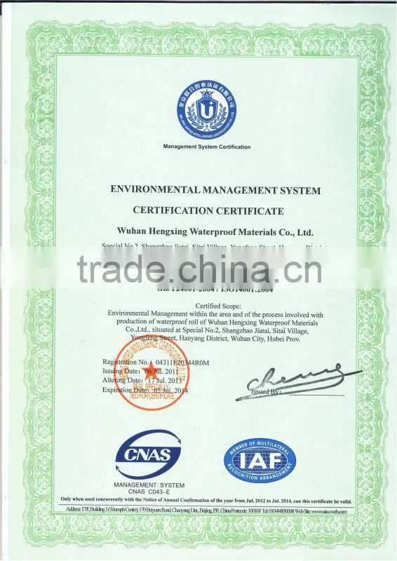 5mm APP roofing asphalt watrproof membrane