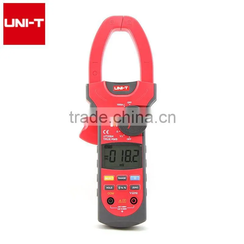 True RMS 4000 Counts Resistance Frequency Temperature Large Lcd Display mini clamp meter UT209A