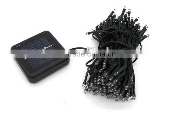 series string xmas decoration light with solar panel for supermarket 10meter 20meter 100meter