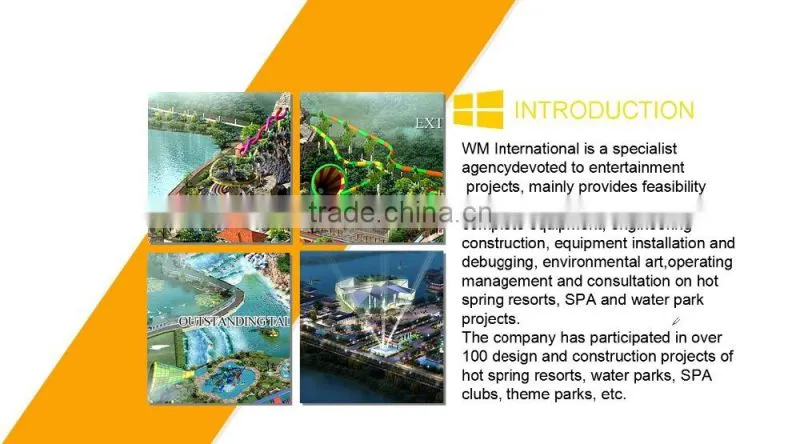 2015 Top Aquatic Water Park, Fiberglass Water Slide Tubes, Fiberglass Pool Slide for ODM