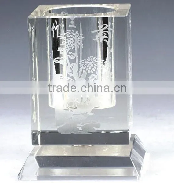crystal card holder, crystal pen holder