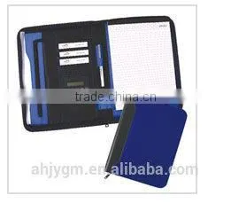 New Design 33*25cm Black/Brown Color PVC& Oxford Agenda/Note Book.