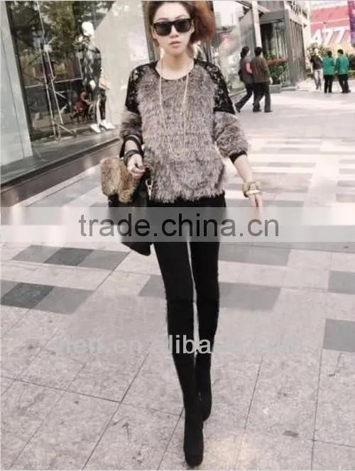 Tights Leggings With Designs On Legs , Pure Color Warm Leggings