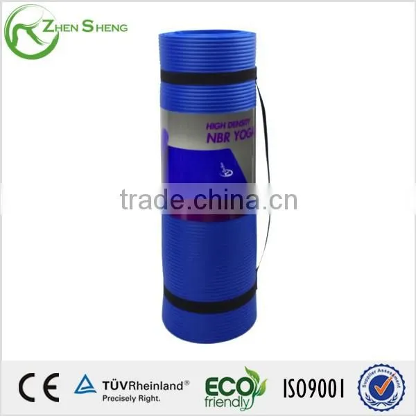 ZHENSHENG thick nbr yoga mat with carry strap