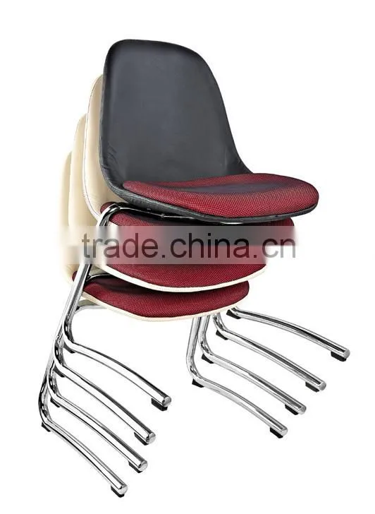 leather office chair reception no arm stackable chair AH-20