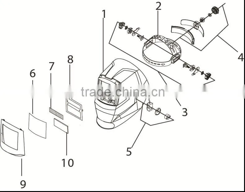 EN379 grinding safety mask made in China