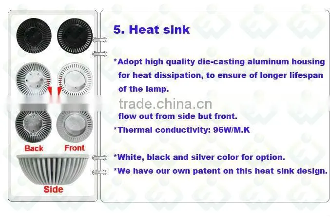 WEJ new high quality led lamp dimmable gu10 led /gu10