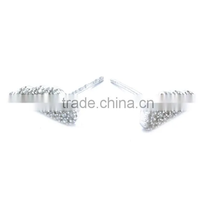 wholesale costume jewelry fashion 925 silver jewellery angel wing ear studs