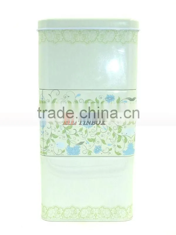 High Quality Spuare Gift Tin Box with Three Layers