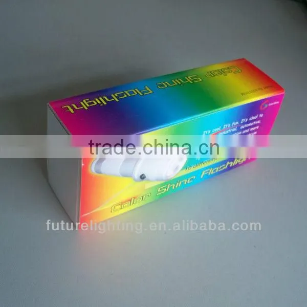 aluminum body best price factory direct sale color changing 10 color 3W rgb led torchs