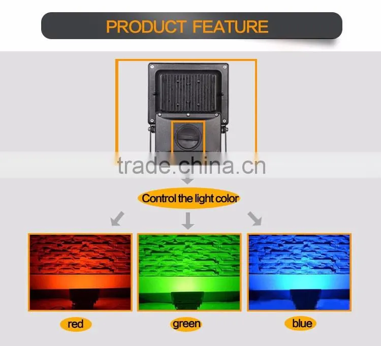 m051706 top quality GS CE ROHS waterproof ip44 plastic housing multi color change garden tree 3w rgb led flood light