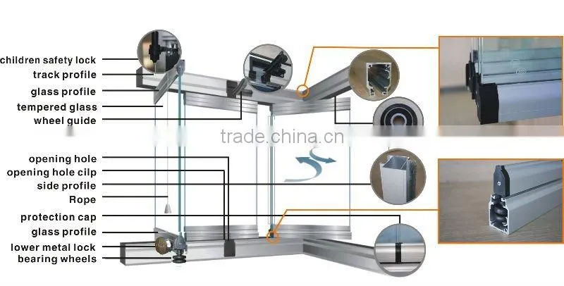 ISO9001:2008 balcony glazing