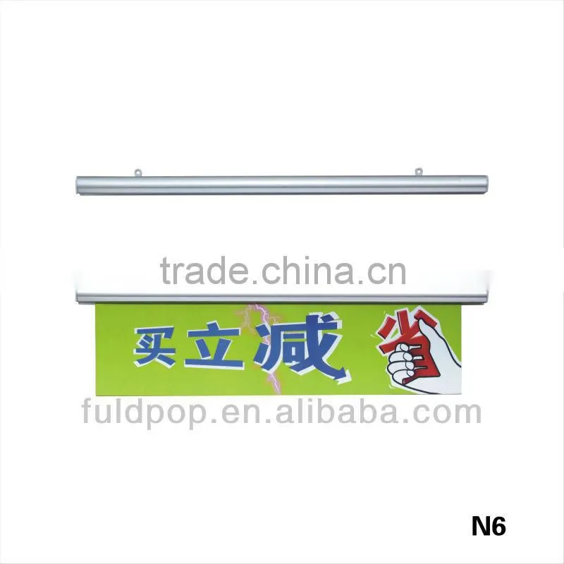 Factory Direct Sale supermarket circular aluminum sign poster sign holder
