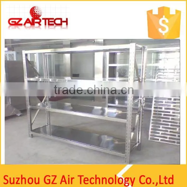 Stainless steel shelves
