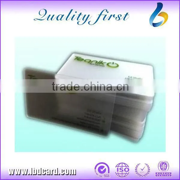 Printable T5577 Crystal Transparent Proximity PVC Cards