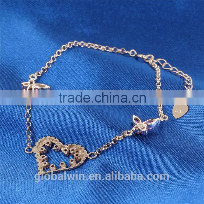 Fashionable 925 italian silver women snake chain bangle bracelet jewellery