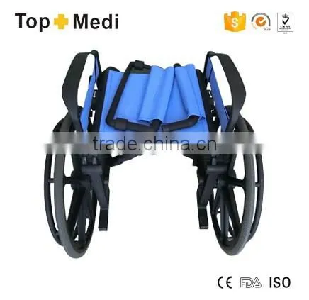 manual plastic detachable armrest and footrest wheelchair for sale