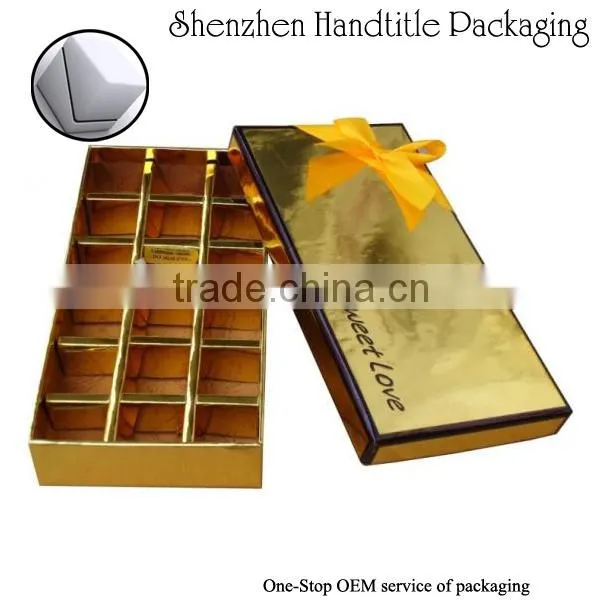 OEM elegant chocolate packaging box