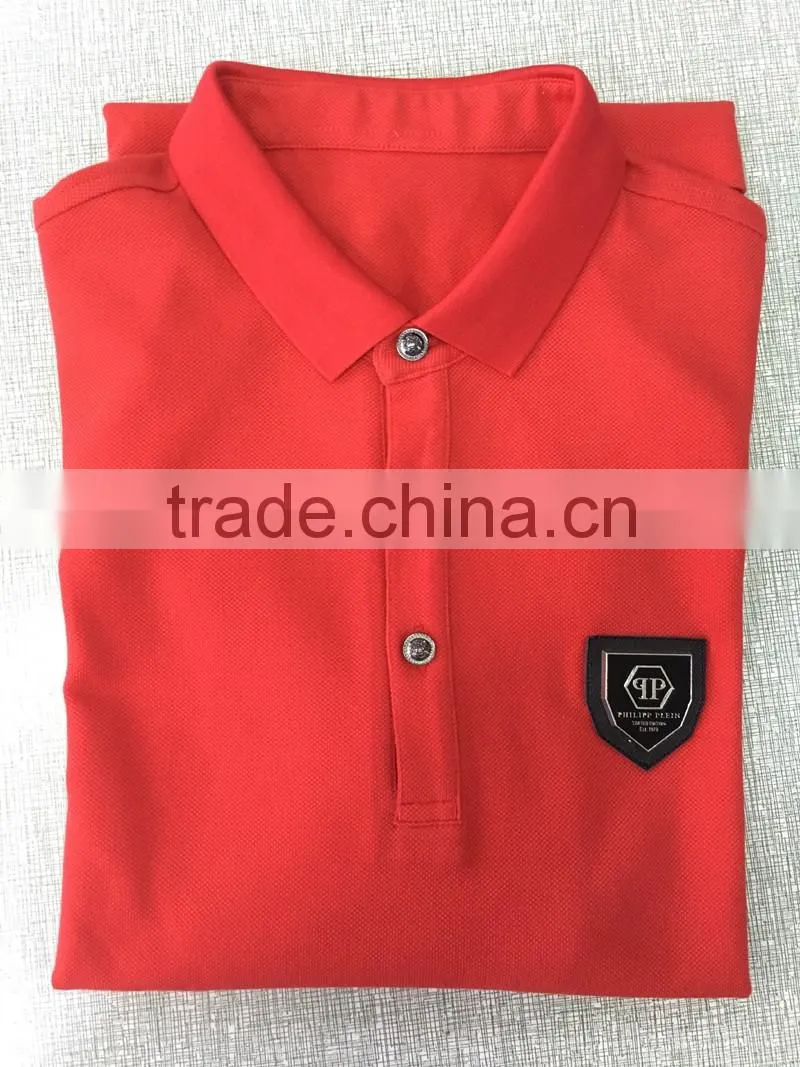 100% cotton men's t-shirt 180gsm embroidered logo