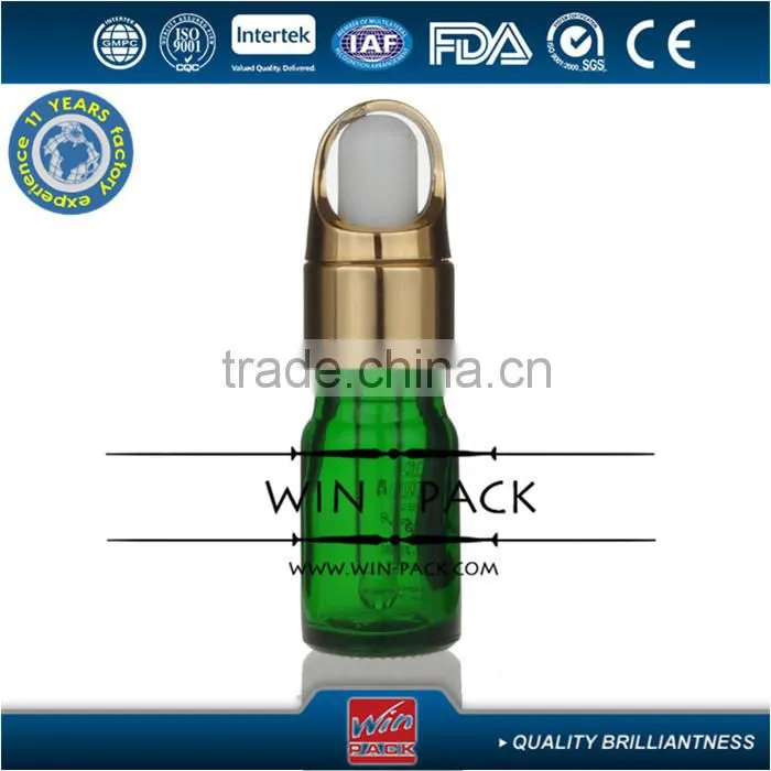 5ml 10ml 12ml olive essential oil bottle with gold cabas cap