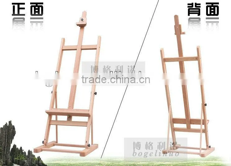 in stock 55x55x171(237)cm small beech wood studio easel